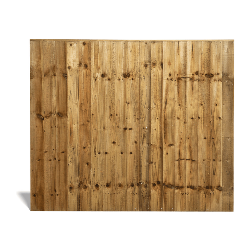 Feather Edge Fence Panel – Treated Green 1.83m x 1.5m (6′ x 5′)