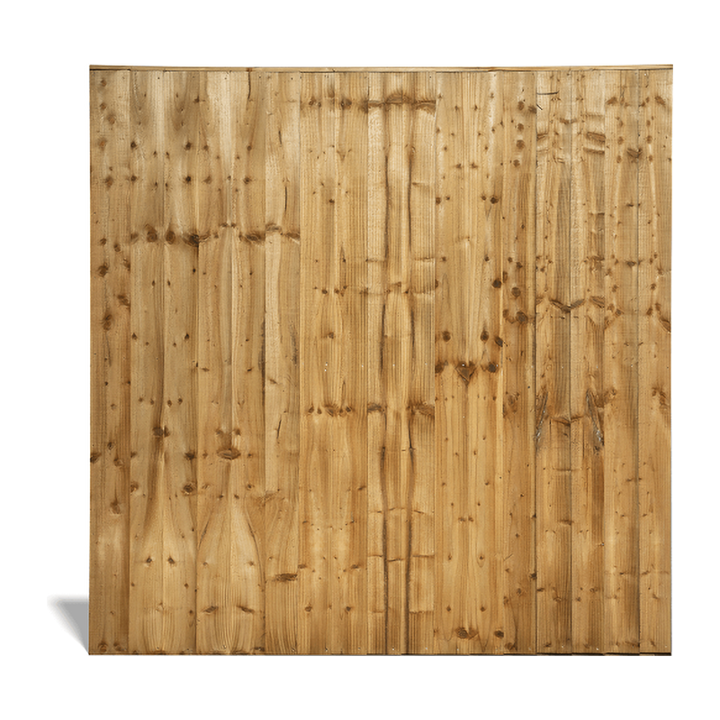 Feather Edge Fence Panel – Treated Green 1.83m x 1.8m (6′ x 6′)