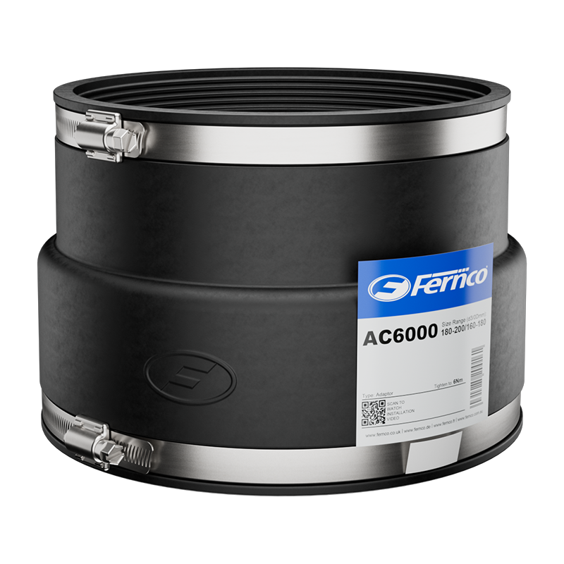 Fernco Flexible Adaptor Coupling (180/200mm – 160/180mm)