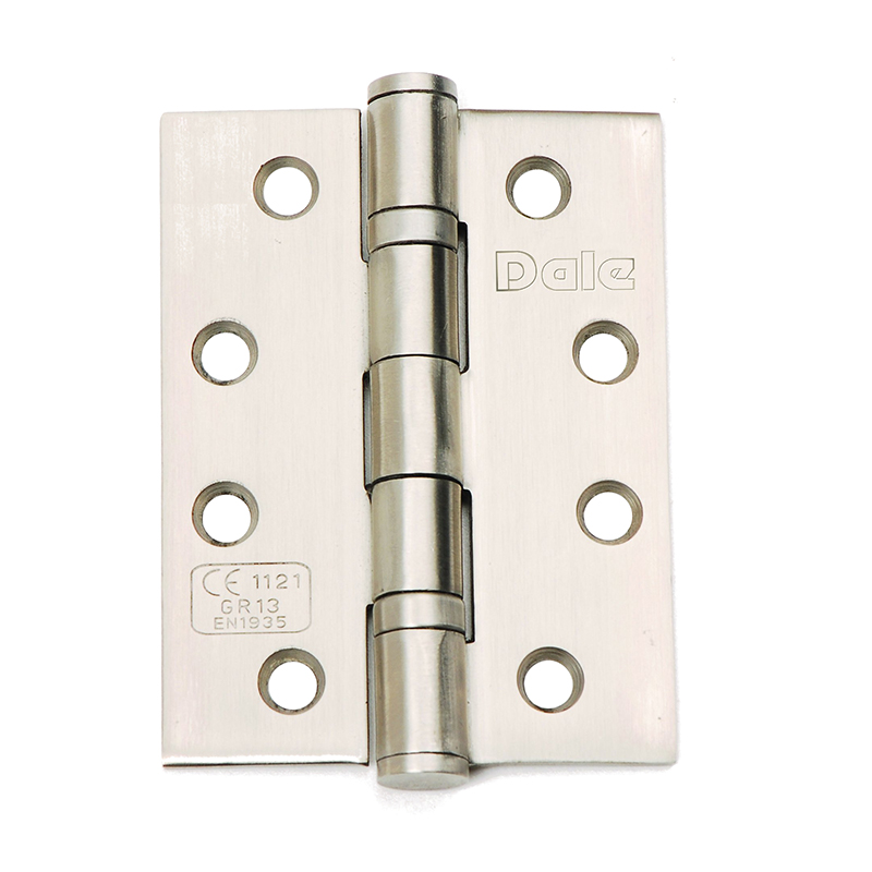 Fire Rated Door Hinges 102mm CE13 – Satin Stainless Steel (1.5 Pairs)