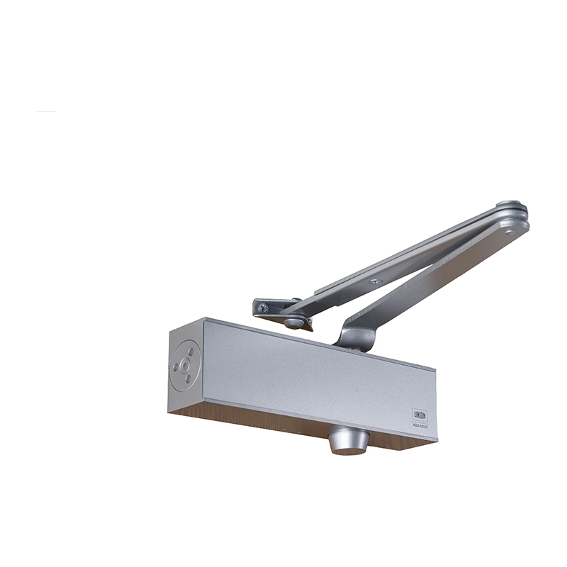 Union Adjustable Size 2-4 Overhead Door Closer – Silver