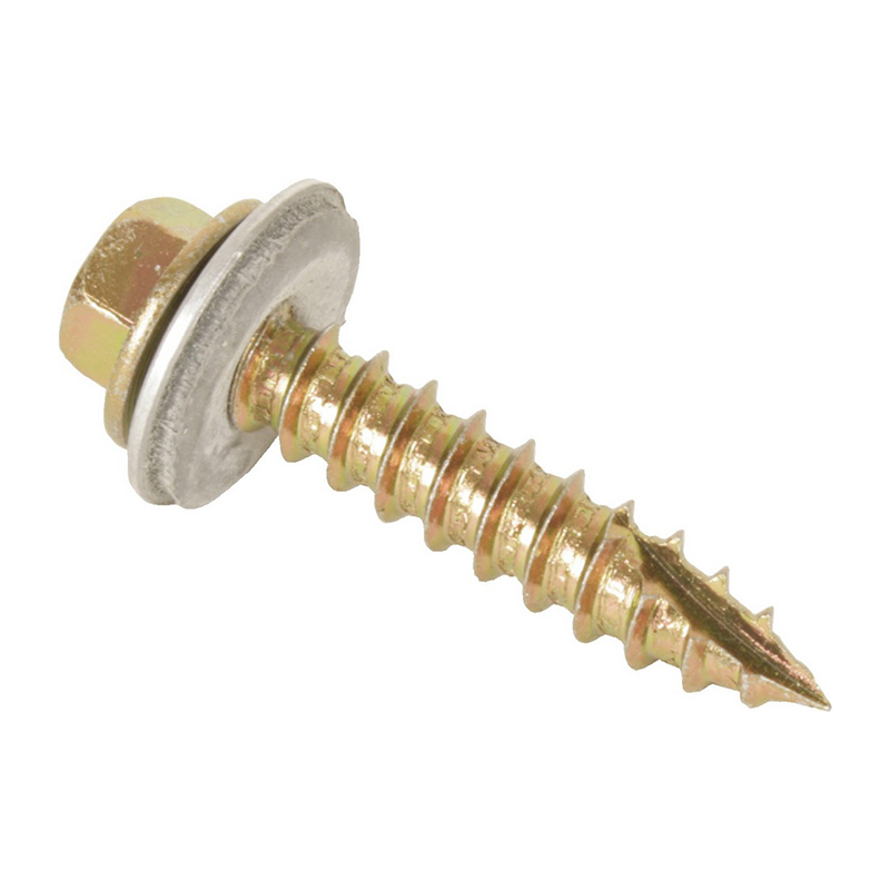 Sheet To Timber Screws 25mm x 6.3mm with 16mm Washers (25 Pack)