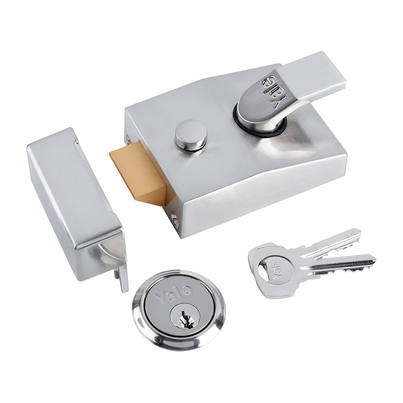 Yale Deadlocking Nightlatch 60mm Backset P89 – Satin Chrome