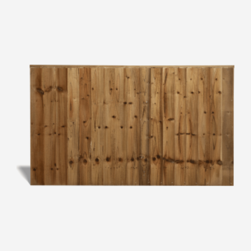 Feather Edge Fence Panel – Treated Brown 1.83m x 1.2m (6′ x 4′)