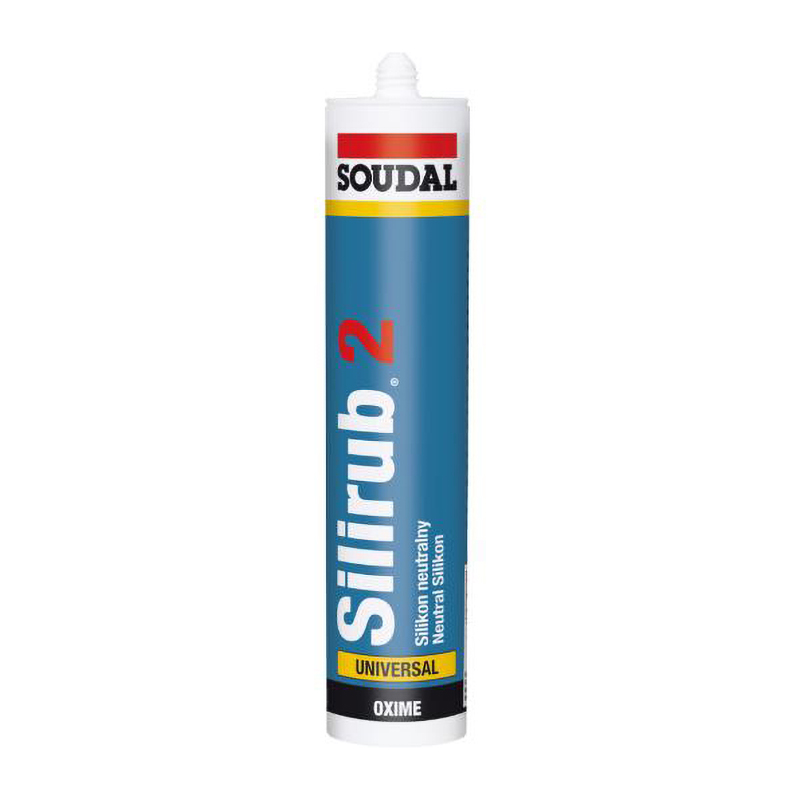 Soudal Silirub 2 Building & Glazing Silicone Sealant – Clear 300ml