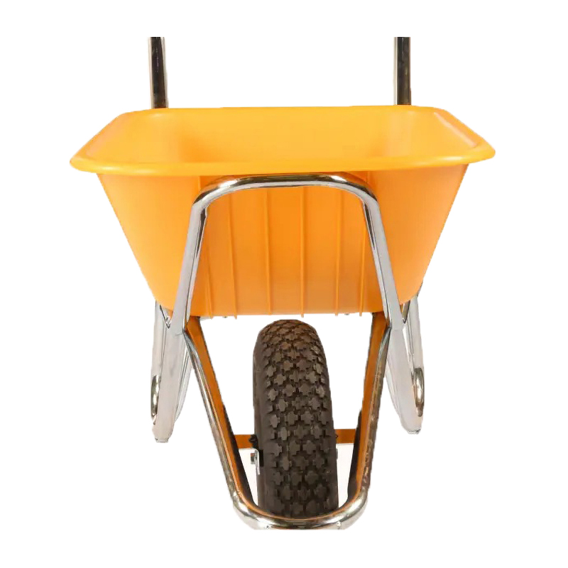 Walsall Wheelbarrow Phoenix Yellow HDPE Super Heavy Duty 120L with Puncture Proof Wheel