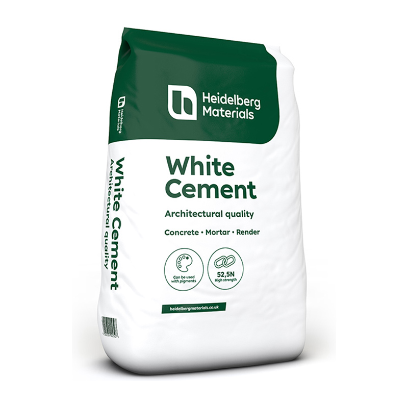 Heidelberg Materials White Cement 25kg (Paper Bag)