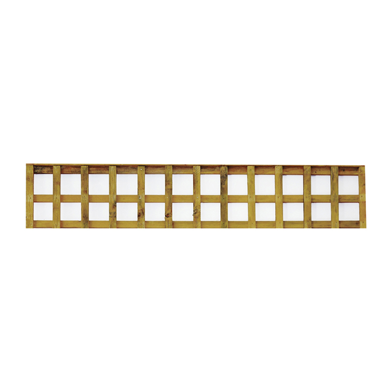 Square Trellis Panel – Pressure Treated Green 0.3m x 1.83m (1′ x 6′)