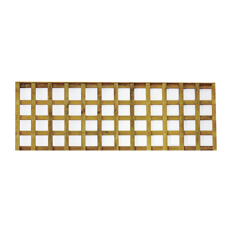 Square Trellis Panel – Pressure Treated Green 0.6m x 1.83m (2′ x 6′)