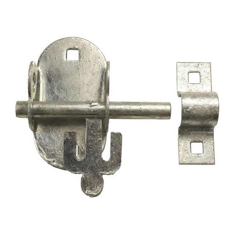 Perry Oval Padlock Bolt No.4A – Galvanised