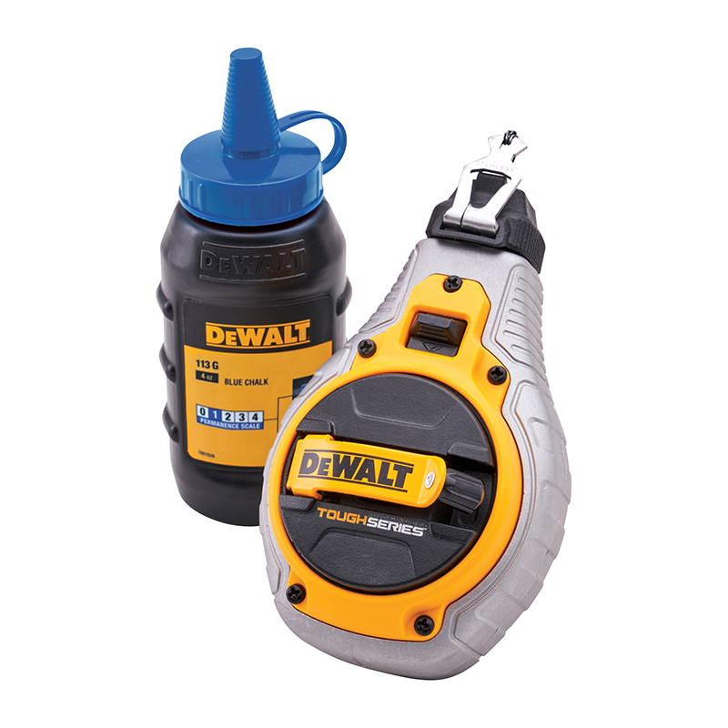DeWalt Chalk Line 30m (100ft) & Blue Chalk Set