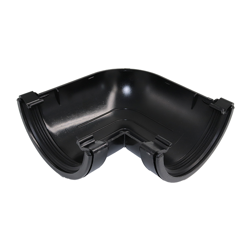 Kalsi Half Round 112mm Gutter Angle 90&deg; – Black
