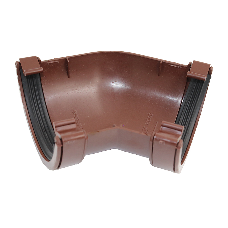 Kalsi Half Round 112mm Gutter Angle 135&deg; – Brown