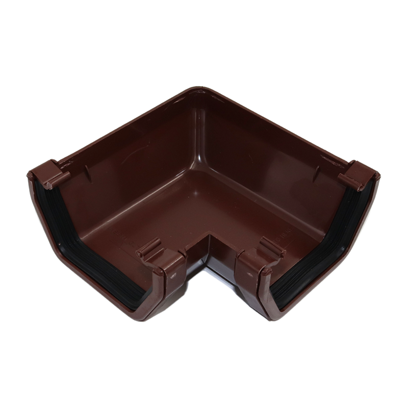 Kalsi Square Line 114mm Gutter Angle 90&deg; – Brown