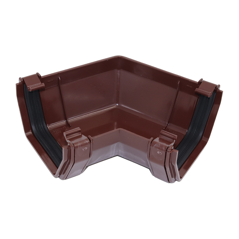 Kalsi Square Line 114mm Gutter Angle 120&deg; – Brown