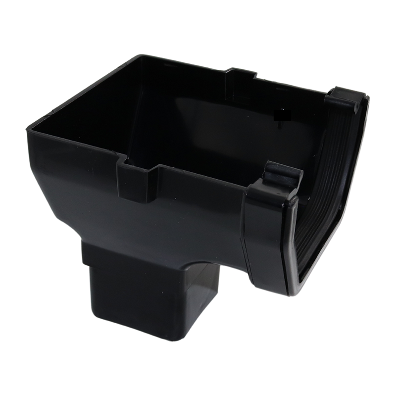 Kalsi Square Line 114mm Stopend Outlet – Black