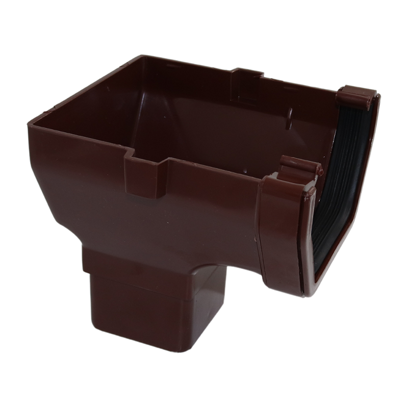 Kalsi Square Line 114mm Stopend Outlet – Brown