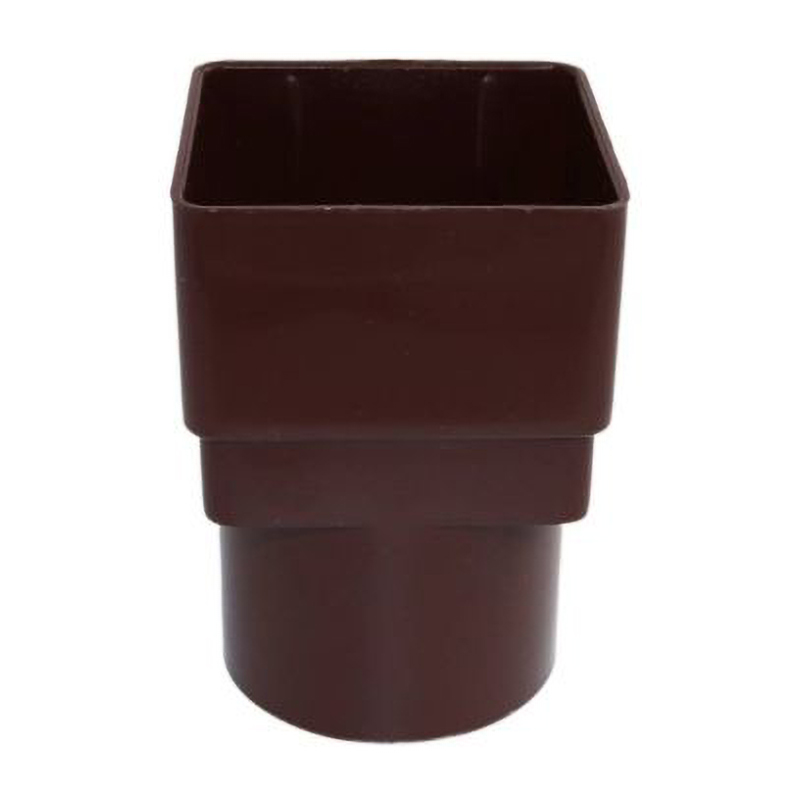 Kalsi Square 65mm Downpipe Socket – Brown