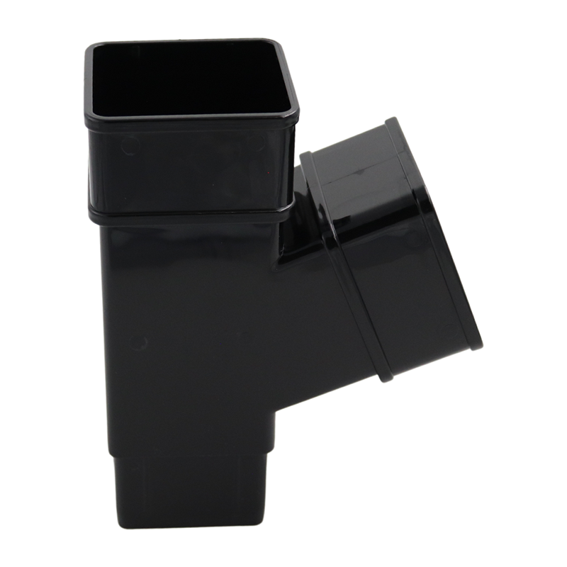 Kalsi Square 65mm Downpipe Branch 112.5&deg; – Black