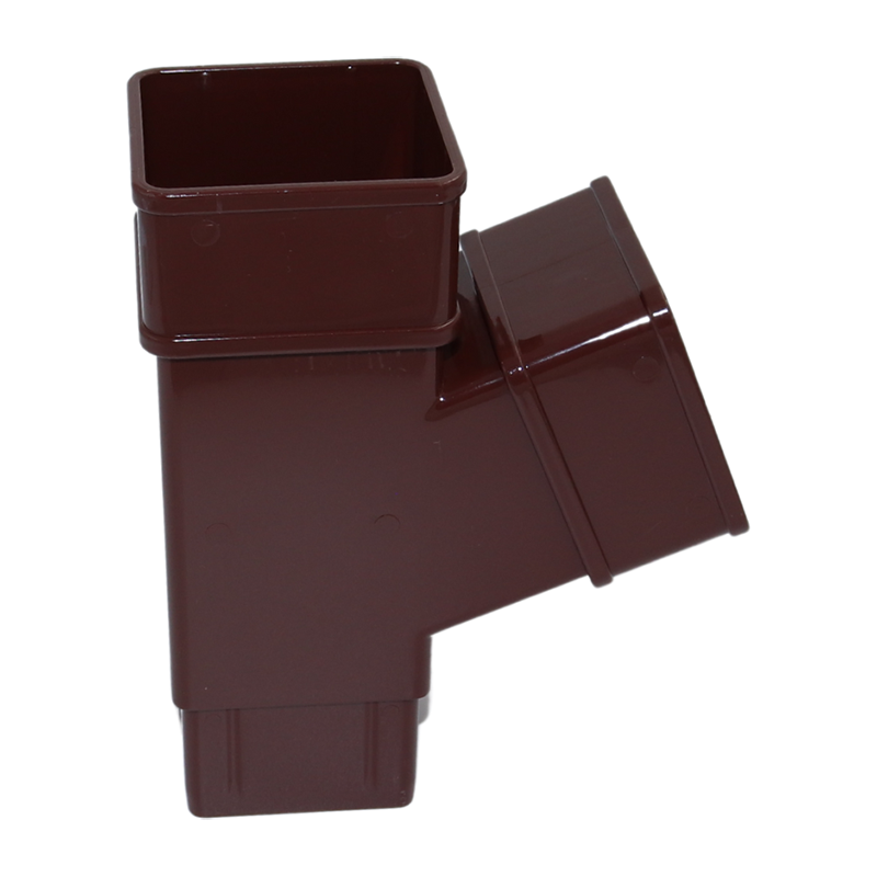 Kalsi Square Line 65mm Downpipe Branch 112.5&deg; – Brown