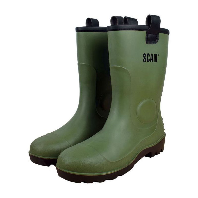Scan Safety Fleece-Lined Wellington Boots (Size 10)