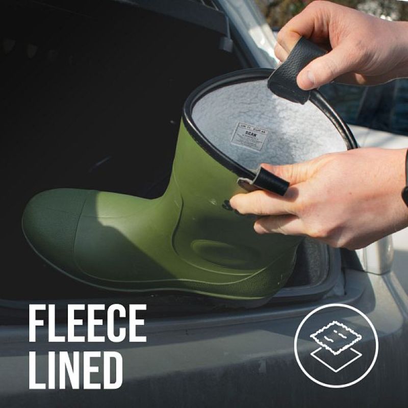 Scan Safety Fleece-Lined Wellington Boots (Size 10)