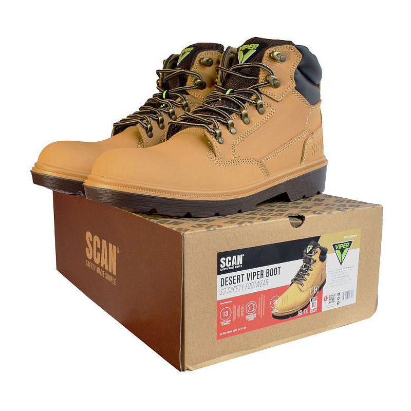 Scan Desert Viper S3 Safety Work Boots (Size 10)