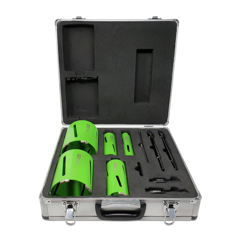 CorePlus Diamond Dry Core Drill Bit Kit - 1/2" BSP (11 Piece)