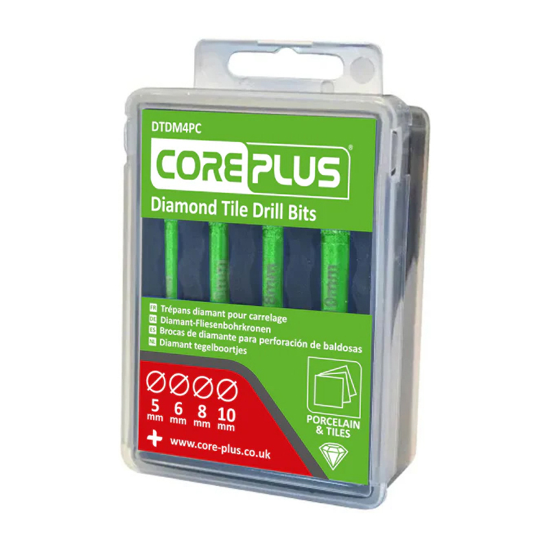 CorePlus Diamond Tile Drill Bit Set (4 Piece)