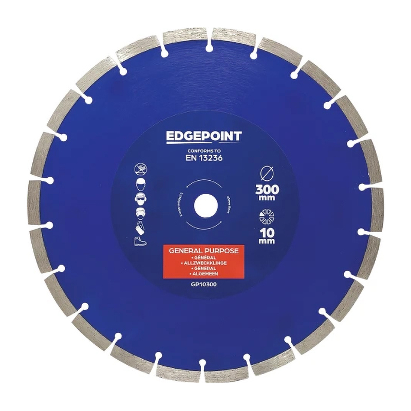 EdgePoint General Purpose Diamond Blade – 10mm Segment (300mm x 20mm)