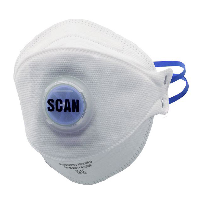 Scan Tri Fold Valved Disposable Face Mask FFP2 (3 Pack)
