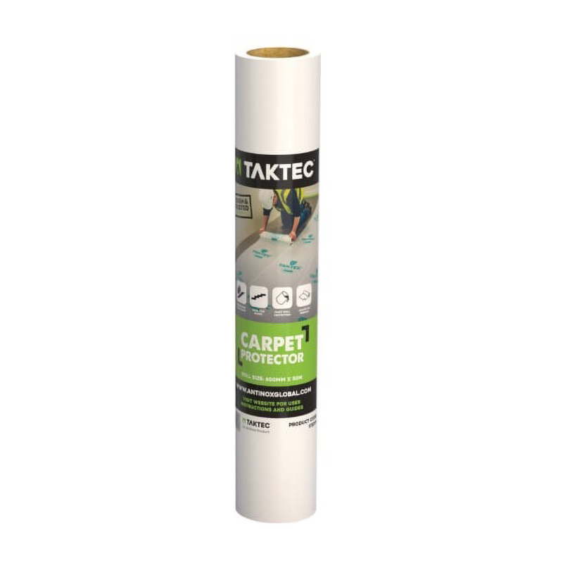 Taktec Carpet Protector Film – White (50m x 0.6m)