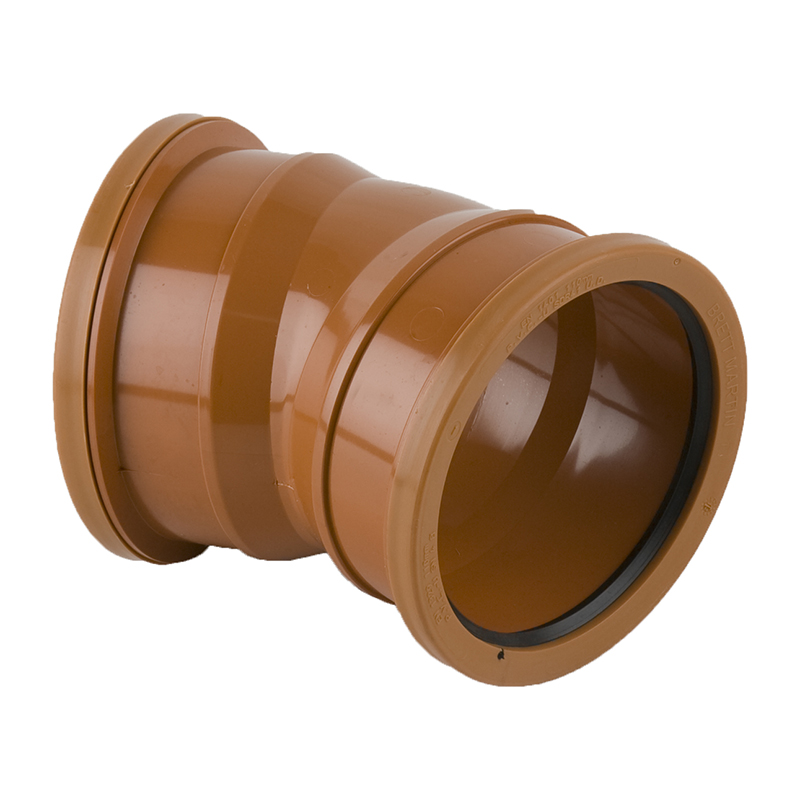 Brett Martin 110mm Underground Bend 30&deg; – Orange/Brown (Double Socket)