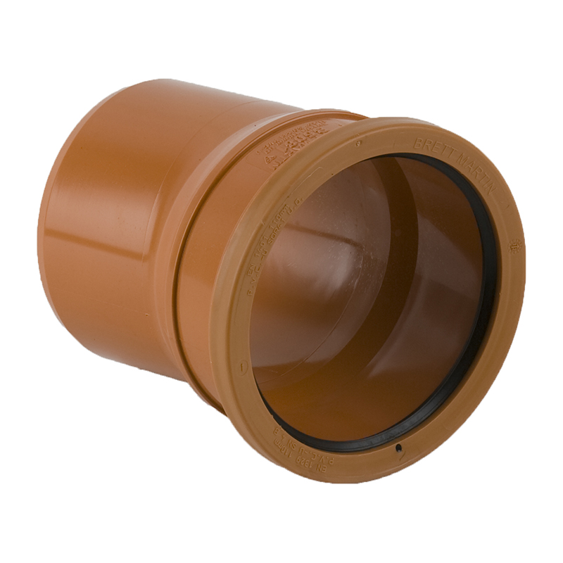 Brett Martin 110mm Underground Bend 15&deg; – Orange/Brown (Single Socket)