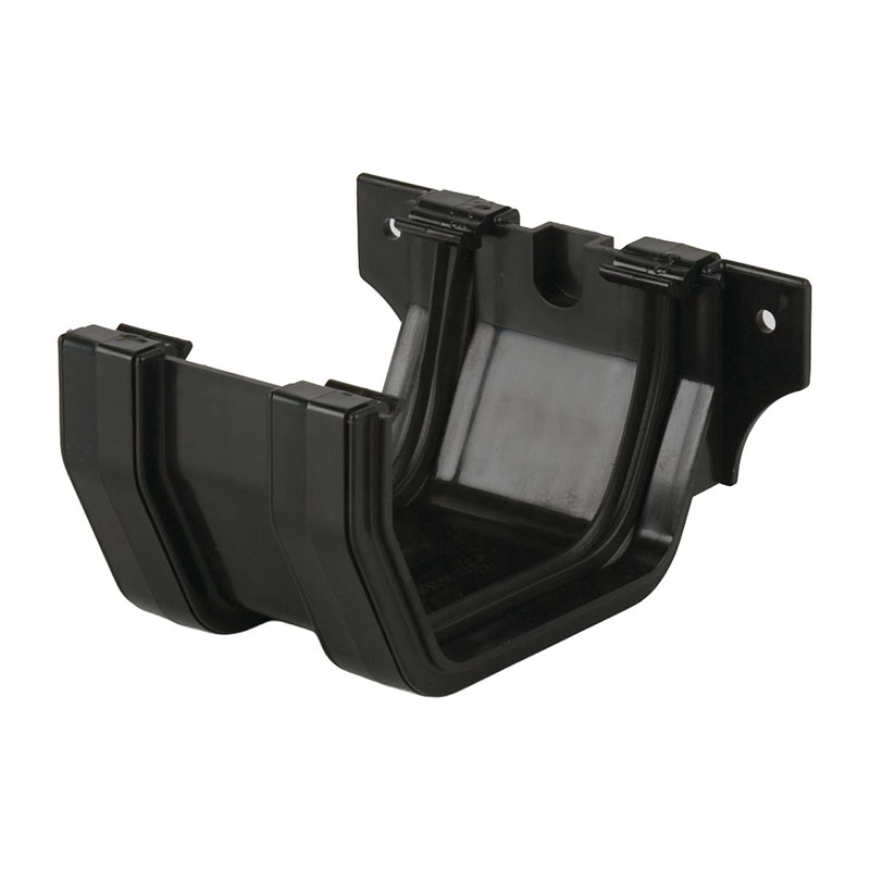 Brett Martin 114mm Squarestyle Gutter Union Bracket – Black