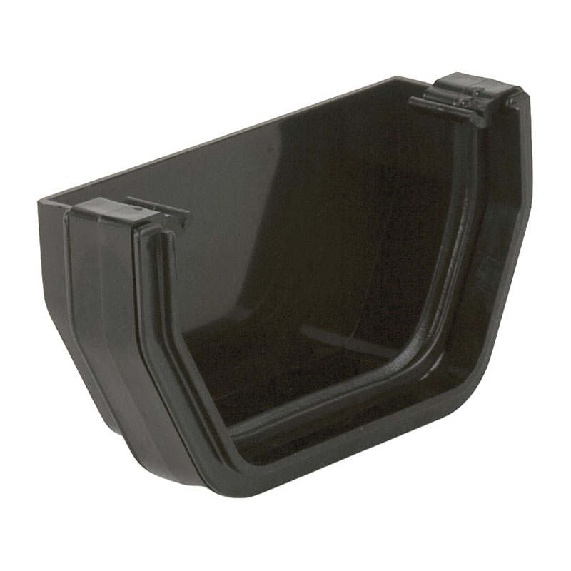 Brett Martin 114mm Squarestyle External Stopend – Black