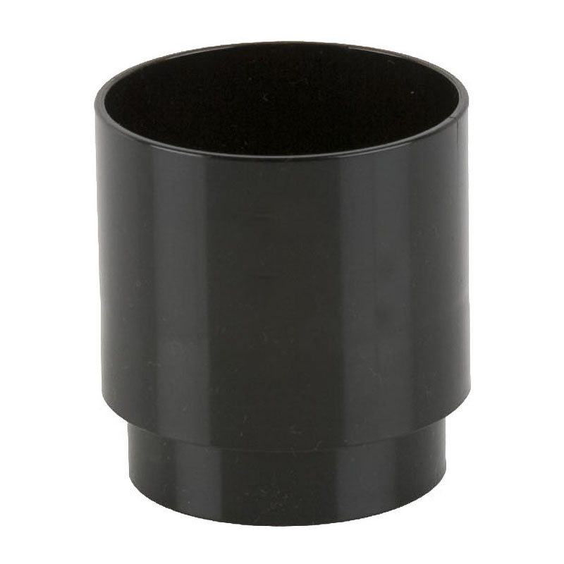 Brett Martin 68mm Round Downpipe Connector – Black