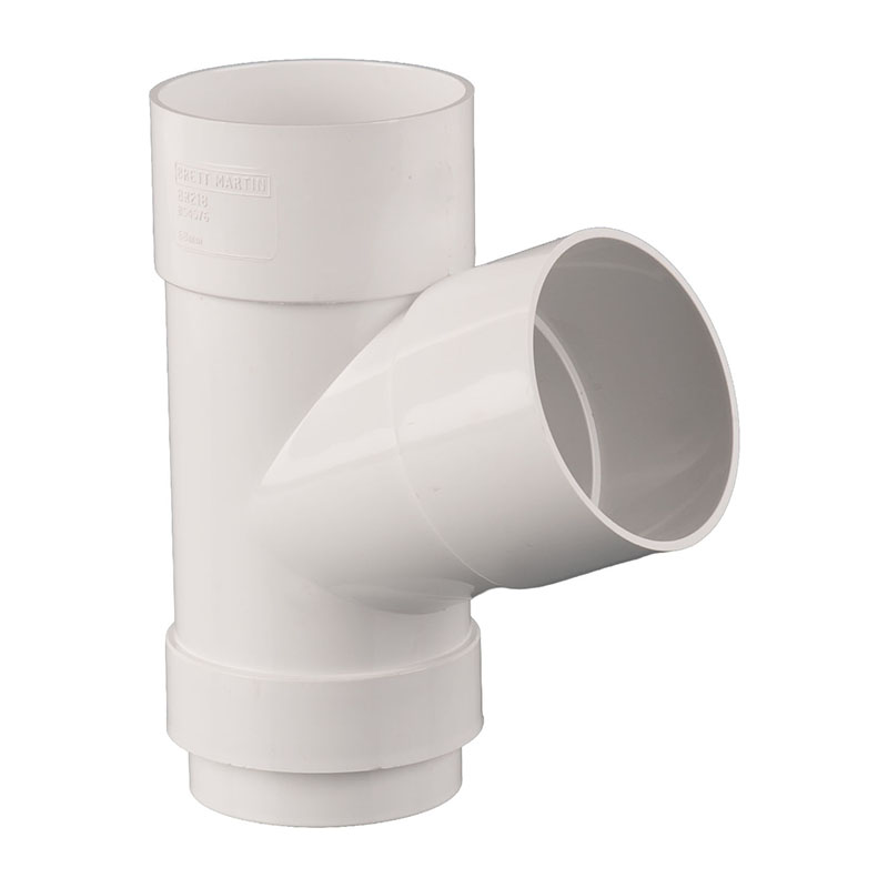 Brett Martin 68mm Round Downpipe Branch 112.5&deg; – Arctic White