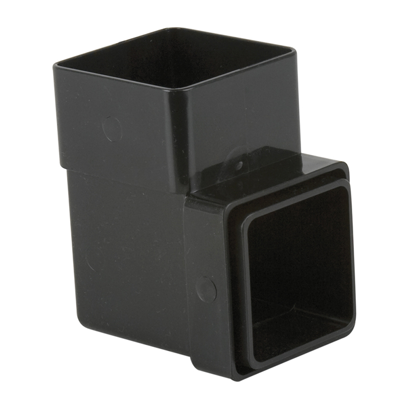 Brett Martin 65mm Square Downpipe Bend 92.5&deg; – Black