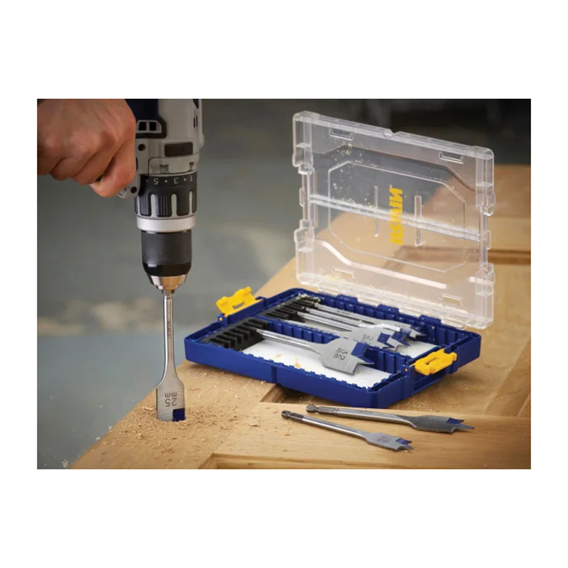 Irwin Blue Groove 4X Flat Bit Set (8 Piece)