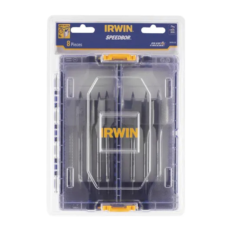 Irwin Blue Groove 4X Flat Bit Set (8 Piece)