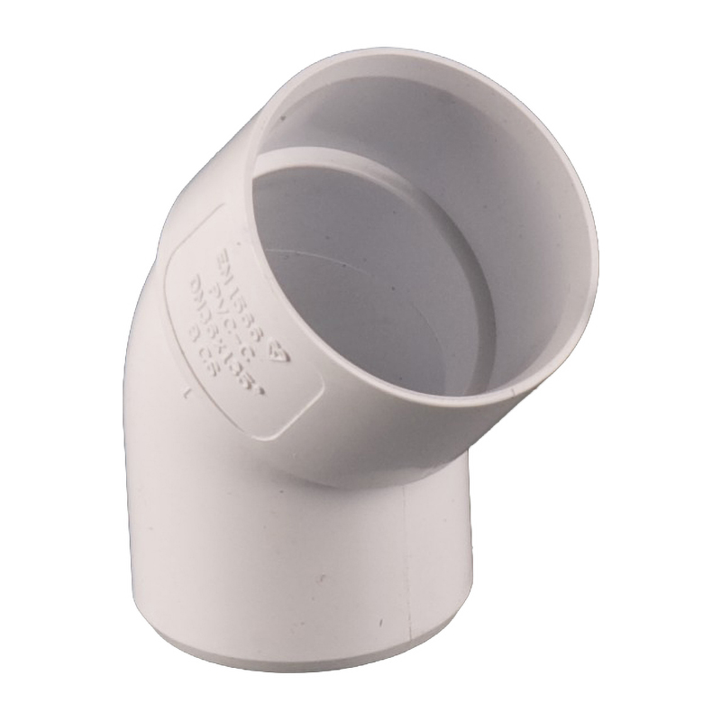 Brett Martin 32mm Solvent Waste Conversion Bend 45&deg; – White