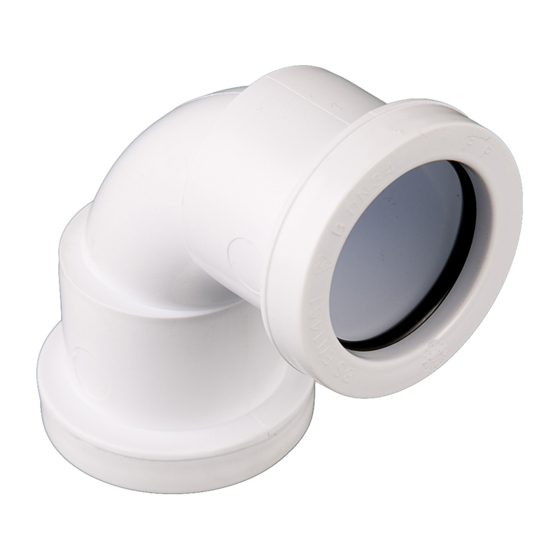 Brett Martin 32mm Push-Fit Waste Swept Bend 90&deg; – White