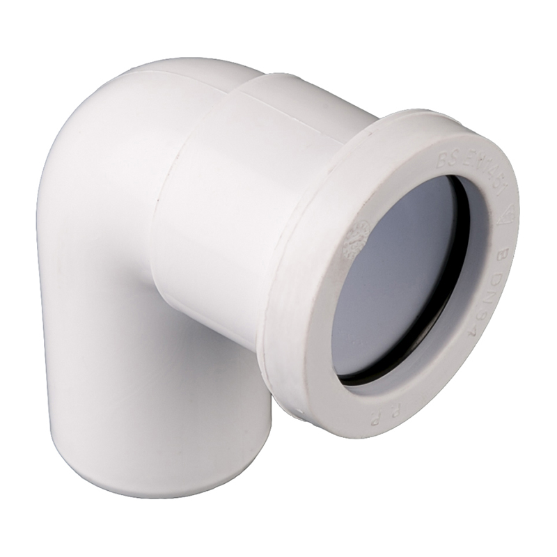 Brett Martin 40mm Push-Fit Waste Conversion Bend 90&deg; – White